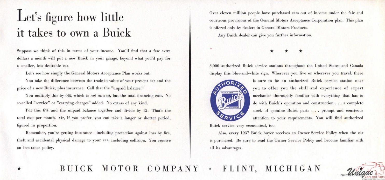 1937 Buick Brochure Page 31